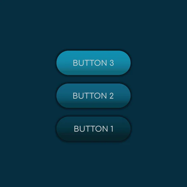 Boutons Web Design Plat Web Icône Bouton Couleur Application Pour — Image vectorielle