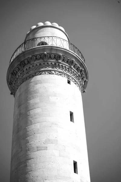 Torre Mezquita Edificio Antiguo Bakú Azerbaijan —  Fotos de Stock