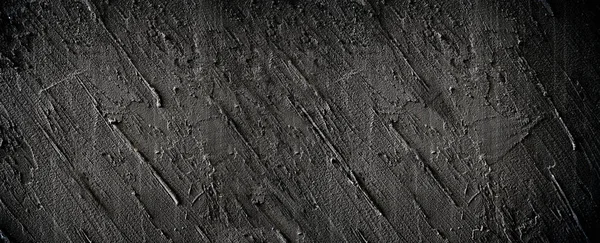 黑色的格格石膏墙纹理背景 — 图库照片