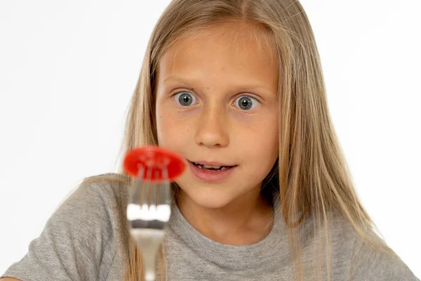 Bardzo Szczęśliwy Dziecko Jeść Danie Pełne Cukierków Słodki Cukier Nadużywania — Zdjęcie stockowe