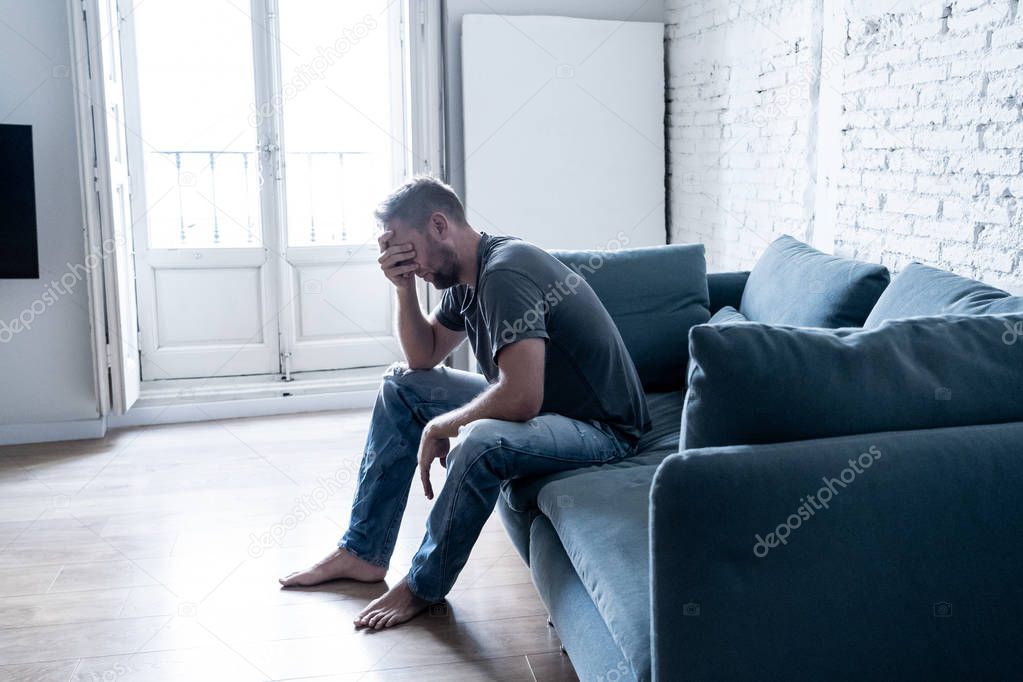 Young man suffering from depression