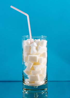 Cam kesme şeker ile saman ile