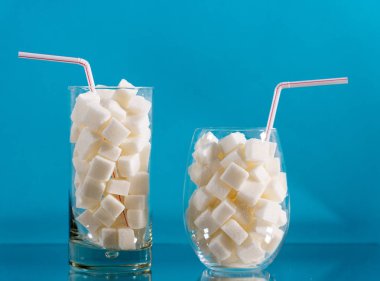 Cam kesme şeker ile saman ile