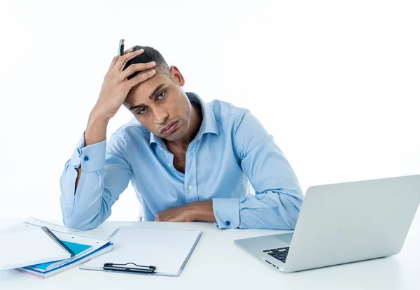 Überforderte Verzweifelte Attraktive Geschäftsleute Mit Viel Arbeit Die Sich Ihrer — Stockfoto