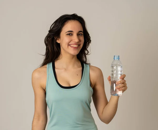 Young Fitness Women With Water Bottles Focus On The Bottles Stock