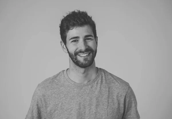 Retrato Modelo Joven Atractiva Con Cara Feliz Hermosa Sonrisa Ojos — Foto de Stock