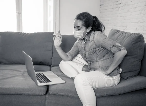 Щаслива Успішна Жінка Ноутбуці Працює Дому Freelancer Або Співробітник Віртуальній — стокове фото