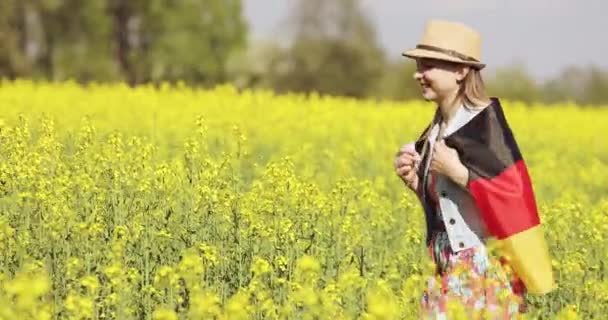 Flagge Deutschlands. — Stockvideo