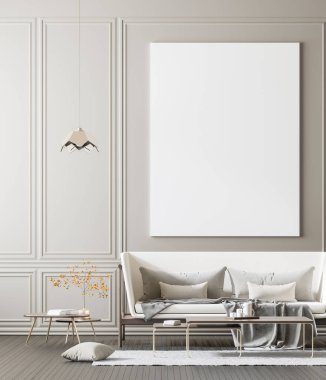 Poster çerçevesi İskandinav tarzı iç alay. Minimalist 