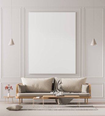 Poster çerçevesi İskandinav tarzı iç alay. Minimalist 