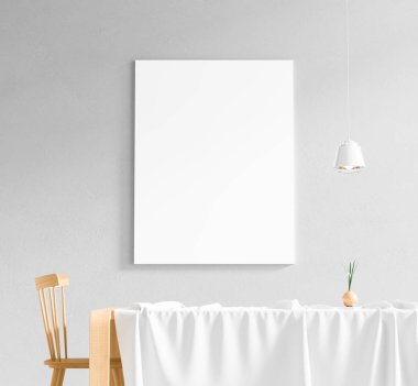 Poster çerçevesi İskandinav tarzı iç alay. Minimalist 