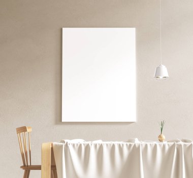 Poster çerçevesi İskandinav tarzı iç alay. Minimalist 