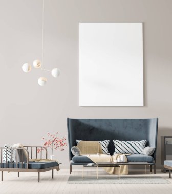 Poster çerçevesi İskandinav tarzı iç alay. Minimalist 
