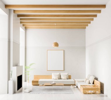 Poster çerçevesi İskandinav tarzı iç alay. Minimalist 