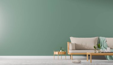 İç duvar İskandinav tarzı kanepe ile alay