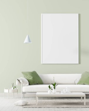 Poster çerçevesi İskandinav tarzı iç alay. Minimalist 