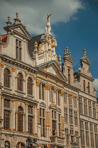 Rich and elegant decoration on historic buildings of Brussels