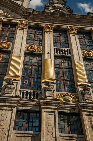 Rich and elegant decoration on historic buildings of Brussels