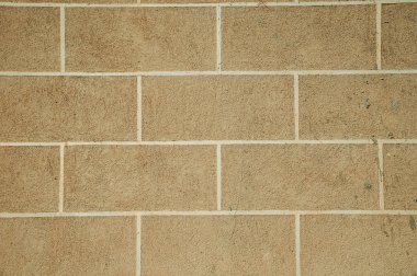 Caceres'te büyük taş tuğlalardan yapılmış eski duvarın yakın çekim