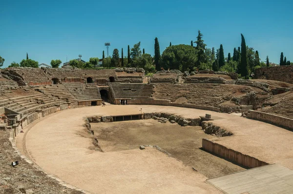 Римський амфітеатр на археологічних розкопок міста Меріда — стокове фото