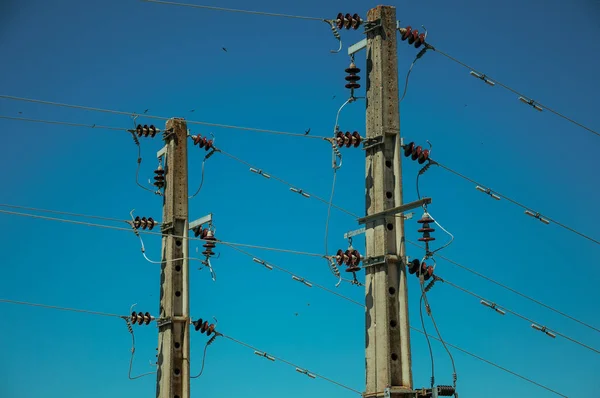 Electrical cables connected to high voltage