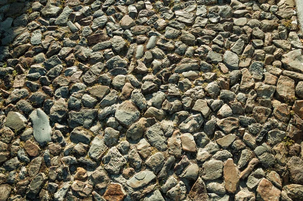 Marvao'da tekil bir arka plan oluşturan taş kaldırım — Stok fotoğraf