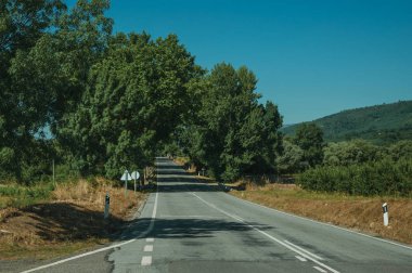 Kırsal araziden geçen yol