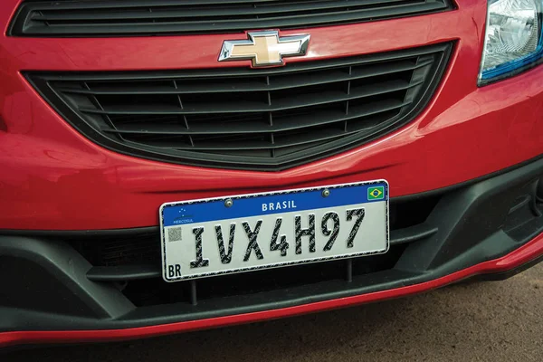 Numer rejestracyjny samochodu używany przez kraje z Mercosur — Zdjęcie stockowe