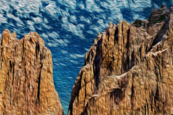 Picchi Rocciosi Dalla Cordigliera Paine Nel Parco Nazionale Delle Torres — Foto Stock