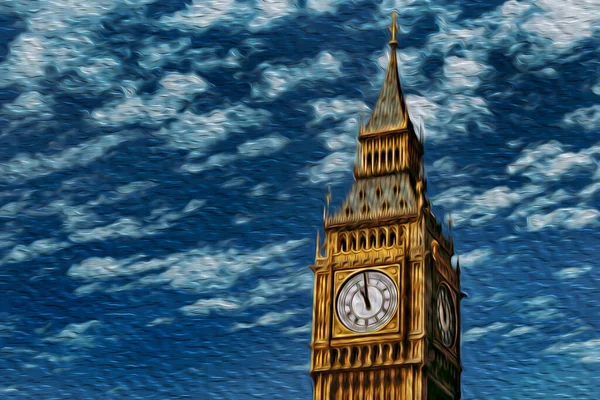 Big Ben Tower Νεο Γοτθικό Στυλ Ένα Ακριβές Ρολόι Chiming — Φωτογραφία Αρχείου