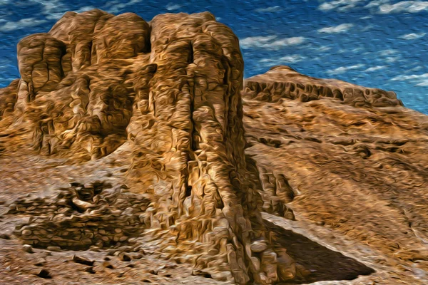 Скелястий Скелястий Скеля Долині Царів Тебасі Некрополь Недалеко Від Луксора — стокове фото