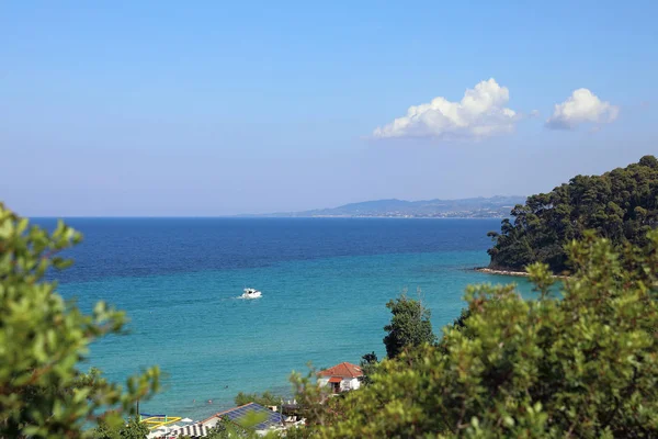 Vista Baía Kassandra Mar Egeu — Fotografia de Stock