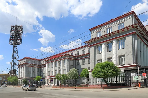 Novossibirsk Russie Juin 2018 Construction Institut Traumatologie Orthopédie Par Une — Photo