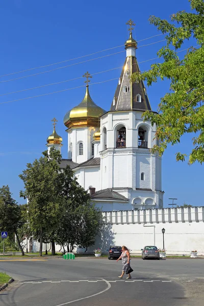 Tyumen Rusland Augustus 2018 Heilige Drievuldigheid Mannen Klooster — Stockfoto