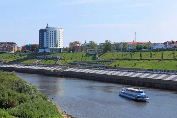 Tyumen Ρωσία Αυγούστου 2018 Πόλη River Tour Μια Καλοκαιρινή Μέρα — Φωτογραφία Αρχείου
