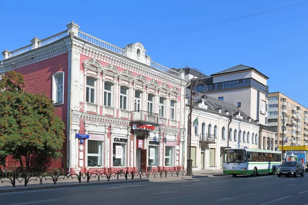 Tyumen Russia Agosto 2018 Monumento História Arquitetura Antiga Casa Mercante — Fotografia de Stock
