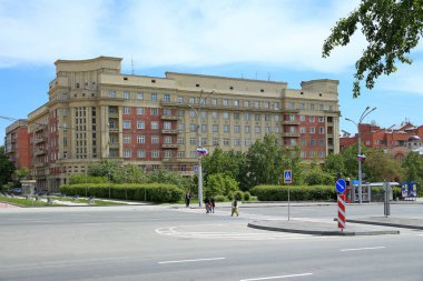Novosibirsk, Rusya Federasyonu-13 Haziran 2014: mimari anıt Federal önemi üzerine Krasny umudu, 16