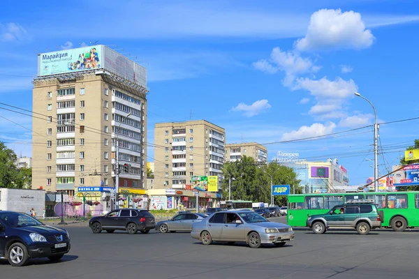 Новосибирск Россия Июля 2015 Взгляд Пересечение Гоголя Советской — стоковое фото