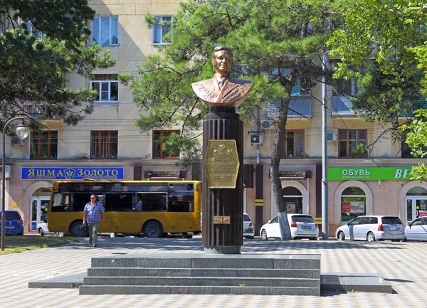 Novorossiysk Russia Agosto 2015 Busto Due Volte Eroe Dell Unione — Foto Stock