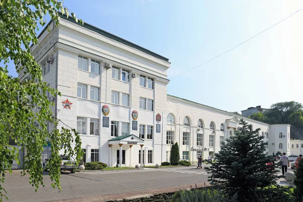 Novorossiysk Russia Agosto 2015 Edifício Administrativo Adega Aldeia Abrau Dyurso — Fotografia de Stock