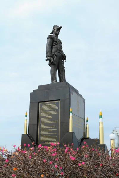 Pattaya Thaïlande Mars 2012 Monument Amiral Chumphon Fondateur Marine Thaïlandaise — Photo