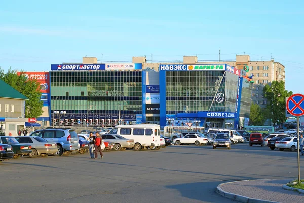 Shukshin-Platz in der sibirischen Stadt Biysk im Altai — Stockfoto
