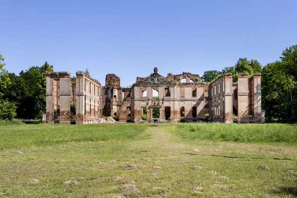 Ruiny Barokowego Pałacu Kamieńcu Podolskim Polska — Zdjęcie stockowe