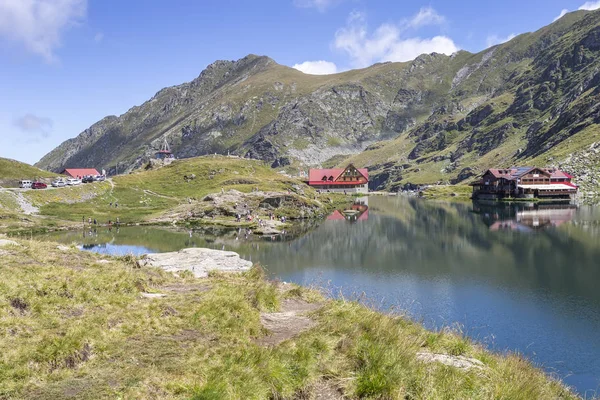 Jezioro Balea (Lacul Balea) w Rumunii — Zdjęcie stockowe