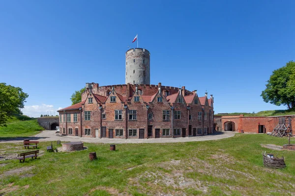 Historic Fortress Located Gdansk Poland Martwa Wisla River — Stock Photo, Image