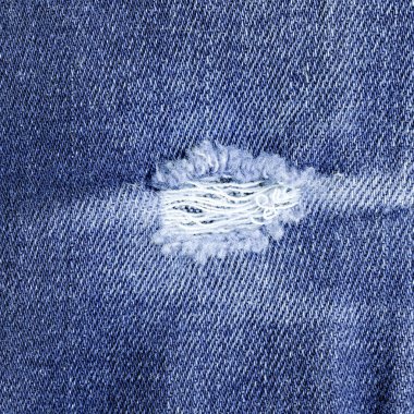Denim arka plan mavi, delik 