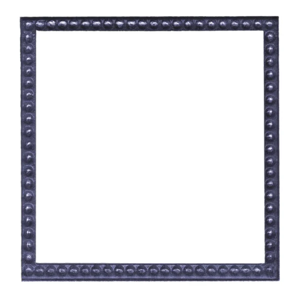 蓝色方形木框架 对您的设计作品有用 — 图库照片