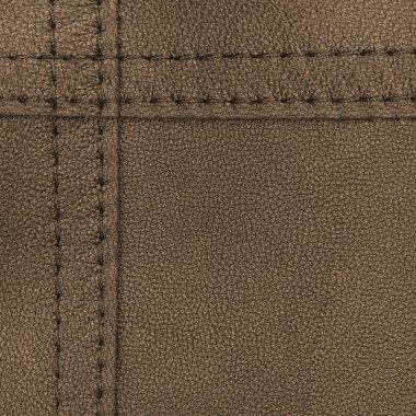 kahverengi deri arka plan dikişleri ile dekore edilmiştir. Tasarım çalışmaları için yararlı