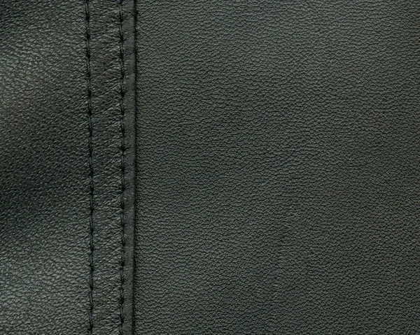 Dark Gray Leather Background Seam Your Design Works — Stock Photo, Image