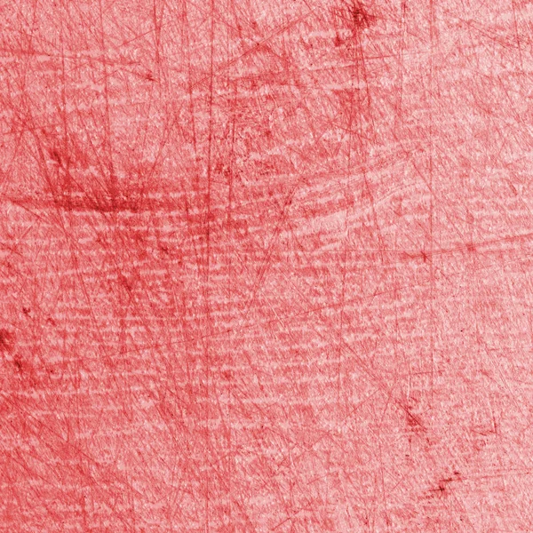 Painted Red Fragment Old Scratched Plastic Cutting Board Background — Stock Photo, Image